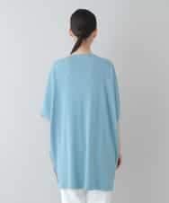 RHFGS30690 HIROKO KOSHINO(ヒロココシノ) バイカラージョイントチュニック ライトブルー