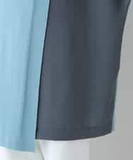 RHFGS30690 HIROKO KOSHINO(ヒロココシノ) バイカラージョイントチュニック ライトブルー