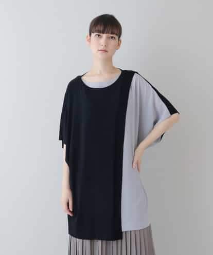 RHFGS30690 HIROKO KOSHINO バイカラージョイントチュニック