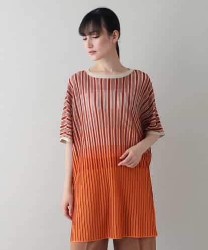 RHFIW55490 HIROKO KOSHINO グラデーションニットデザインプルオーバー