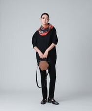 RHFJU31490 HIROKO KOSHINO(ヒロココシノ) 【日本製】コクーンフォルムデザインプルオーバー ブラック