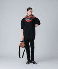 RHFJU31490 HIROKO KOSHINO(ヒロココシノ) 【日本製】コクーンフォルムデザインプルオーバー ブラック