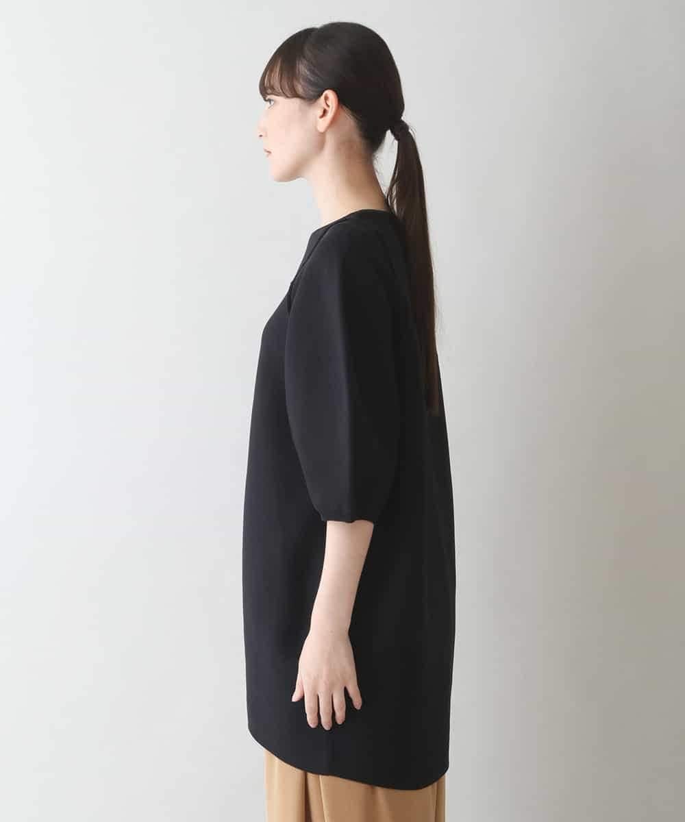 RHFJU31490 HIROKO KOSHINO(ヒロココシノ) 【日本製】コクーンフォルムデザインプルオーバー ブラック