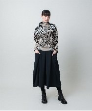 RHHAE19450 HIROKO KOSHINO(ヒロココシノ) 立体フレアダンボールスカート /日本製 ブラック