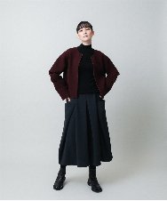 RHHAE19450 HIROKO KOSHINO(ヒロココシノ) 立体フレアダンボールスカート /日本製 ブラック