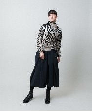 RHHAE19450 HIROKO KOSHINO(ヒロココシノ) 立体フレアダンボールスカート /日本製 ブラック