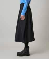 RHHAE19450 HIROKO KOSHINO(ヒロココシノ) 立体フレアダンボールスカート /日本製 ブラック