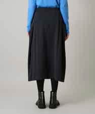 RHHAE19450 HIROKO KOSHINO(ヒロココシノ) 立体フレアダンボールスカート /日本製 ブラック