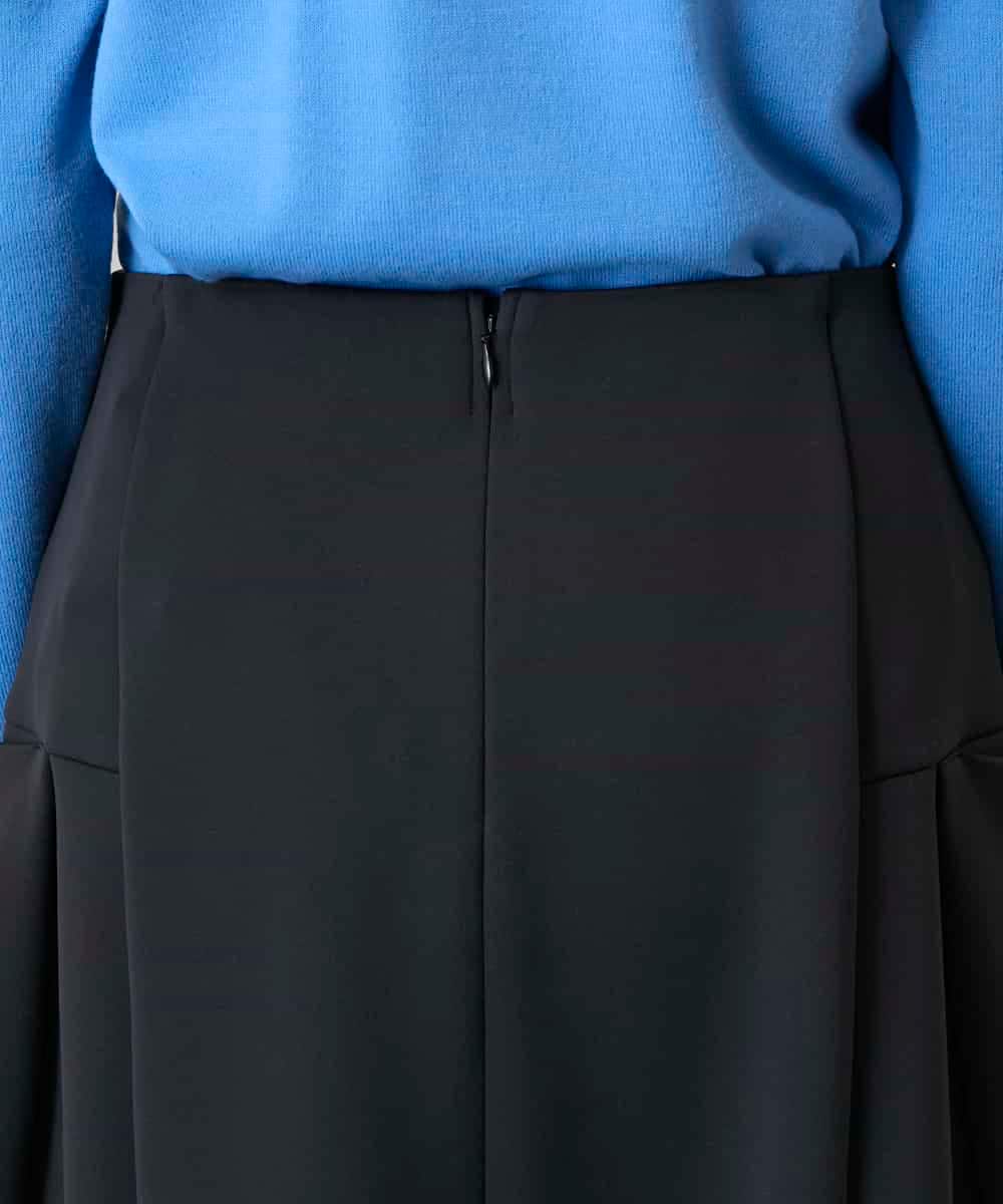 RHHAE19450 HIROKO KOSHINO(ヒロココシノ) 立体フレアダンボールスカート /日本製 ブラック