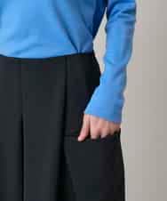 RHHAE19450 HIROKO KOSHINO(ヒロココシノ) 立体フレアダンボールスカート /日本製 ブラック