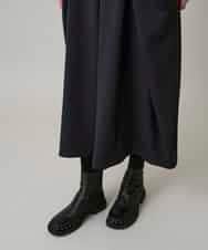 RHHAE19450 HIROKO KOSHINO(ヒロココシノ) 立体フレアダンボールスカート /日本製 ブラック