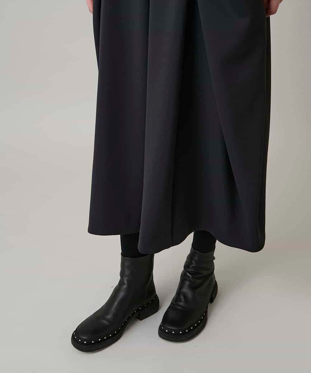 RHHAE19450 HIROKO KOSHINO(ヒロココシノ) 立体フレアダンボールスカート /日本製 ブラック