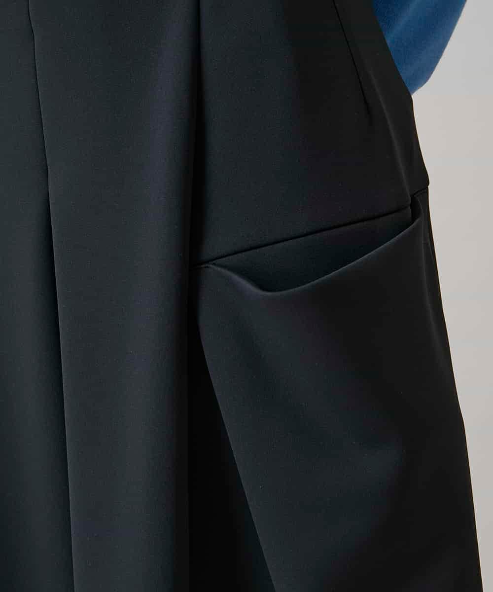 RHHAE19450 HIROKO KOSHINO(ヒロココシノ) 立体フレアダンボールスカート /日本製 ブラック