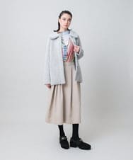 RHHAG15390 HIROKO KOSHINO(ヒロココシノ) アシンメトリータックデザインスカート /洗える ベージュ