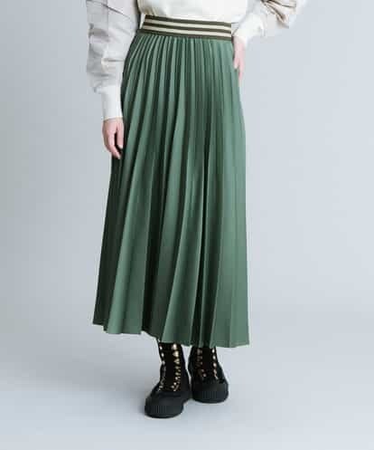 RHHAS58450 HIROKO KOSHINO 【洗える/日本製】マットサテンプリーツスカート