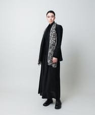 RHHCD35490 HIROKO KOSHINO(ヒロココシノ) 異素材コントラストスカート/日本製/洗える ブラック