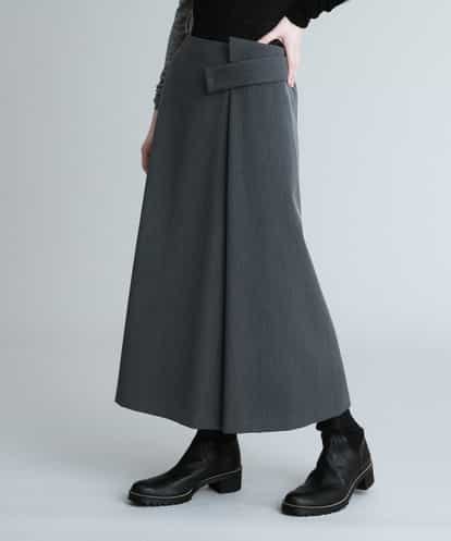 RHHCP03390 HIROKO KOSHINO 【日本製】ラップ風デザインスカート
