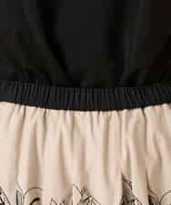 RHHFD11890 HIROKO KOSHINO(ヒロココシノ) カットワークフラワースカート /洗える ベージュ