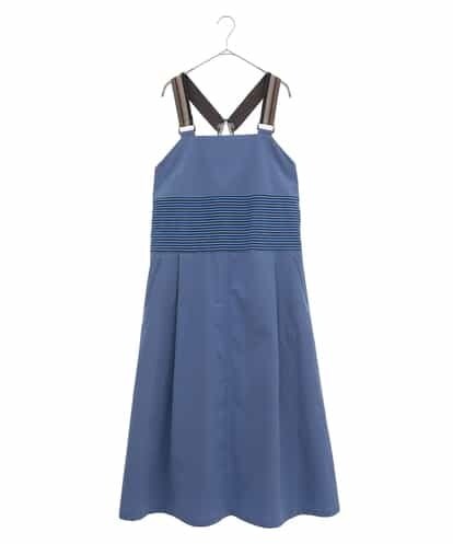 RHHFS42690 HIROKO KOSHINO 【日本製】ストレッチタフタエプロンドレス