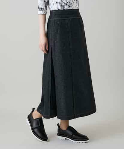 RHHGD01590 HIROKO KOSHINO 異素材ドッキングAラインスカート /洗える