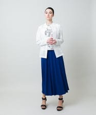 RHHGD11630 HIROKO KOSHINO(ヒロココシノ) 立体プリーツシルエットスカート /洗える ブルー