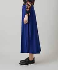 RHHGD11630 HIROKO KOSHINO(ヒロココシノ) 立体プリーツシルエットスカート /洗える ブルー