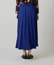 RHHGD11630 HIROKO KOSHINO(ヒロココシノ) 立体プリーツシルエットスカート /洗える ブルー