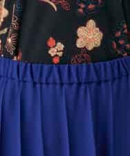 RHHGD11630 HIROKO KOSHINO(ヒロココシノ) 立体プリーツシルエットスカート /洗える ブルー