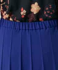 RHHGD11630 HIROKO KOSHINO(ヒロココシノ) 立体プリーツシルエットスカート /洗える ブルー