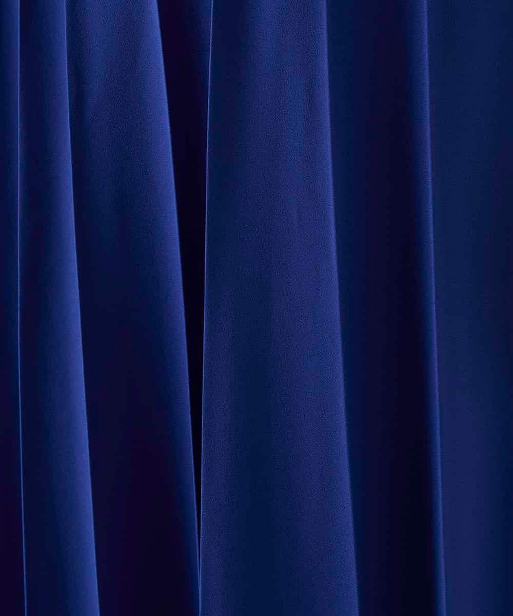 RHHGD11630 HIROKO KOSHINO(ヒロココシノ) 立体プリーツシルエットスカート /洗える ブルー