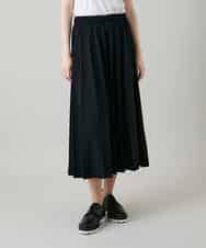 RHHGD11630 HIROKO KOSHINO(ヒロココシノ) 立体プリーツシルエットスカート /洗える ブラック