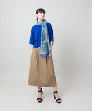 RHHHE03490 HIROKO KOSHINO(ヒロココシノ) ウエストタックデザインスカート /日本製/洗える ベージュ
