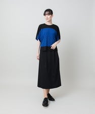 RHHHE03490 HIROKO KOSHINO(ヒロココシノ) ウエストタックデザインスカート /日本製/洗える ベージュ