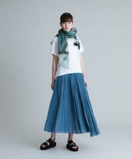 RHHHT44600 HIROKO KOSHINO(ヒロココシノ) 【洗える】イレギュラープリーツスカート ライトブルー