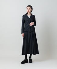 RHHLD14540 HIROKO KOSHINO(ヒロココシノ) ドットジャカードフレアスカート /洗える ブラック
