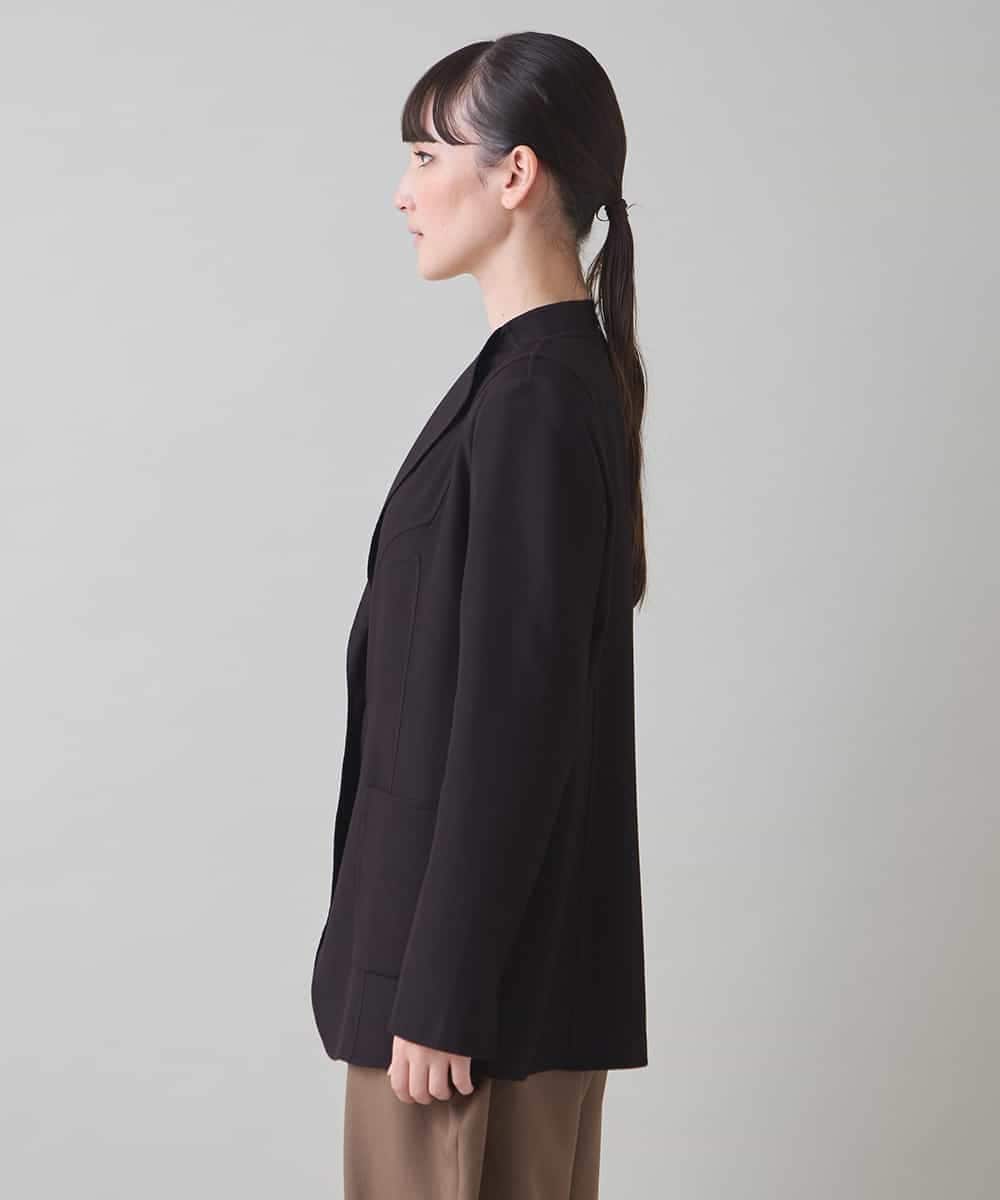 RHJAD03690 HIROKO KOSHINO(ヒロココシノ) アーティスティックリバージャケット ブラック