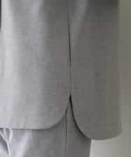 RHJAV09630 HIROKO KOSHINO(ヒロココシノ) 【日本製】デザインカッティングシャツジャケット ダークグレー