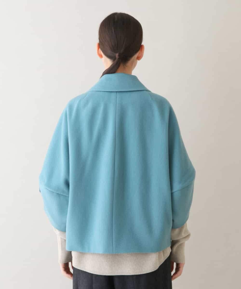 RHJAW12890 HIROKO KOSHINO(ヒロココシノ) ウールビーバーショートコート ブルー
