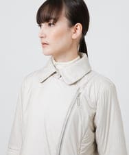 RHJCV07890 HIROKO KOSHINO(ヒロココシノ) 切り替えデザイン中綿ジャケット アイボリー