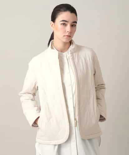 RHJED40890 HIROKO KOSHINO ロゴ刺繍キルティング中綿入りジャケット