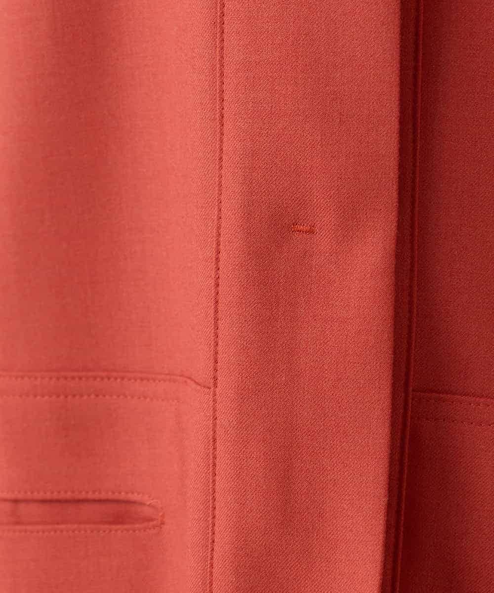 RHJED51690 HIROKO KOSHINO(ヒロココシノ) ウールMIX切り替えデザインジャケット /日本製/洗える オレンジ