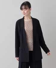 RHJED54690 HIROKO KOSHINO(ヒロココシノ) アートフルスイッチデザインジャケット ブラック