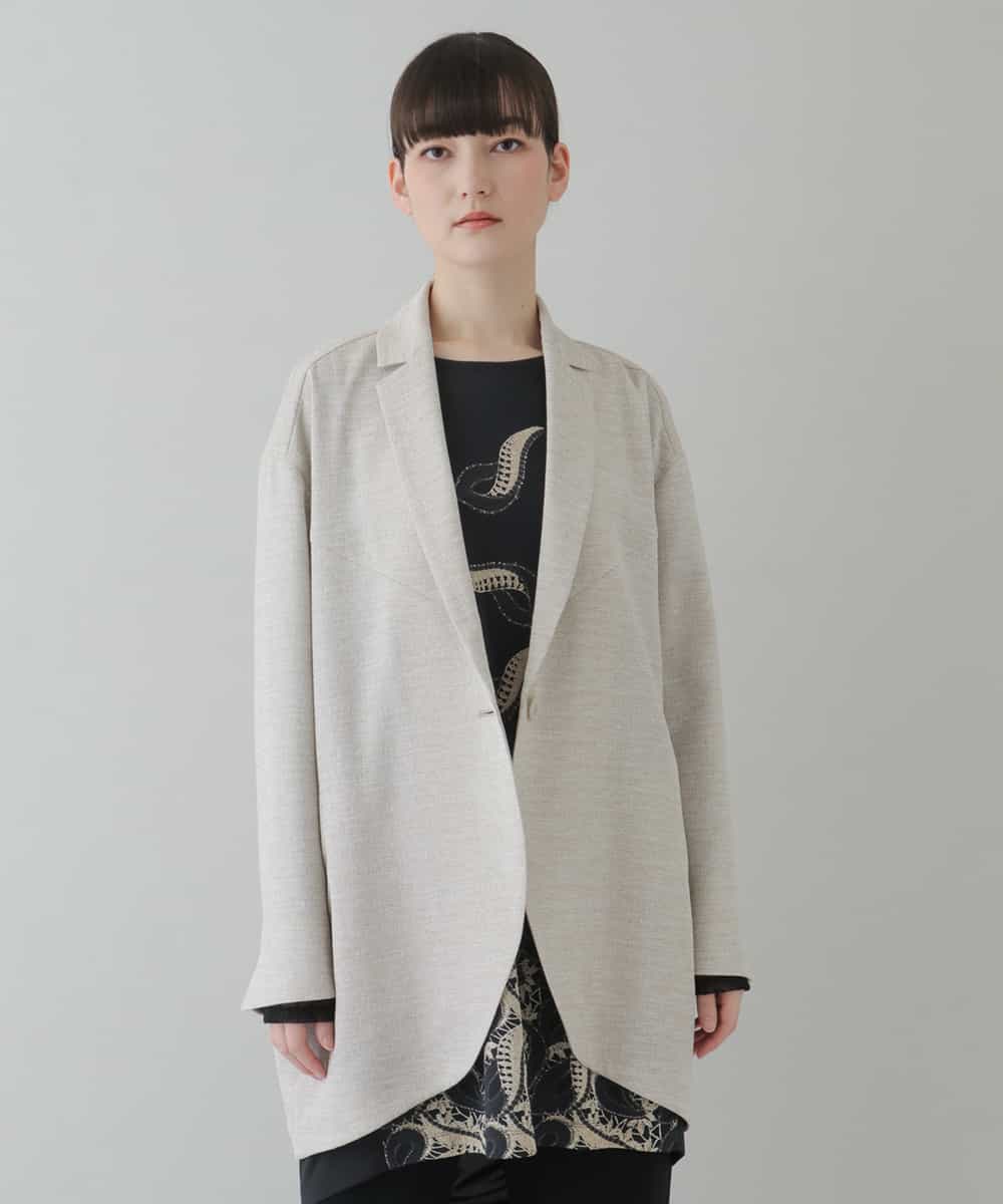 日本製 リネンライクオーバーサイズジャケット テーラードジャケット Hiroko Koshino ヒロココシノ イトキンオンラインストア