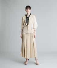 RHJGQ21690 HIROKO KOSHINO(ヒロココシノ) ドットプリントジャケット ベージュ