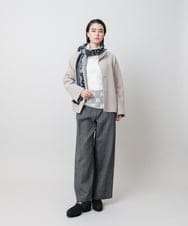 RHJVH02160 HIROKO KOSHINO(ヒロココシノ) ウールカシミヤダブルフェイスショートコート ベージュ