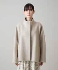 RHJVH02160 HIROKO KOSHINO(ヒロココシノ) ウールカシミヤダブルフェイスショートコート ベージュ