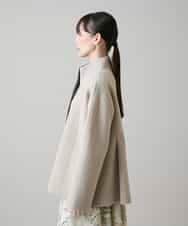 RHJVH02160 HIROKO KOSHINO(ヒロココシノ) ウールカシミヤダブルフェイスショートコート ベージュ