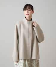 RHJVH02160 HIROKO KOSHINO(ヒロココシノ) ウールカシミヤダブルフェイスショートコート ベージュ