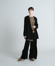 RHJXS21110 HIROKO KOSHINO(ヒロココシノ) 【日本製】トロンプルイユデザインジャケット ブラック