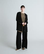 RHJXS21110 HIROKO KOSHINO(ヒロココシノ) 【日本製】トロンプルイユデザインジャケット ブラック